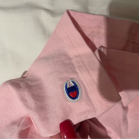 Cropped pink champions tee - Picture 2 of 3
